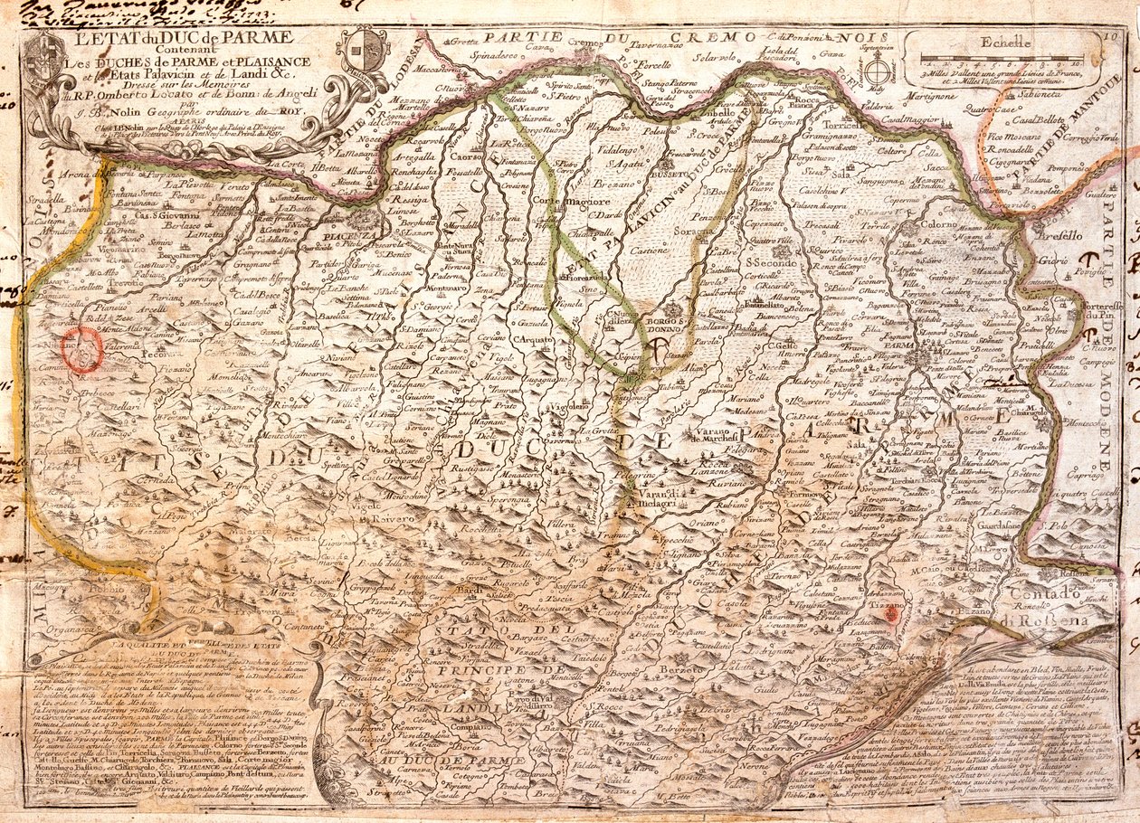 Lombardia, Emilia-Romagna, Italia tekijältä Jean Baptiste Nolin