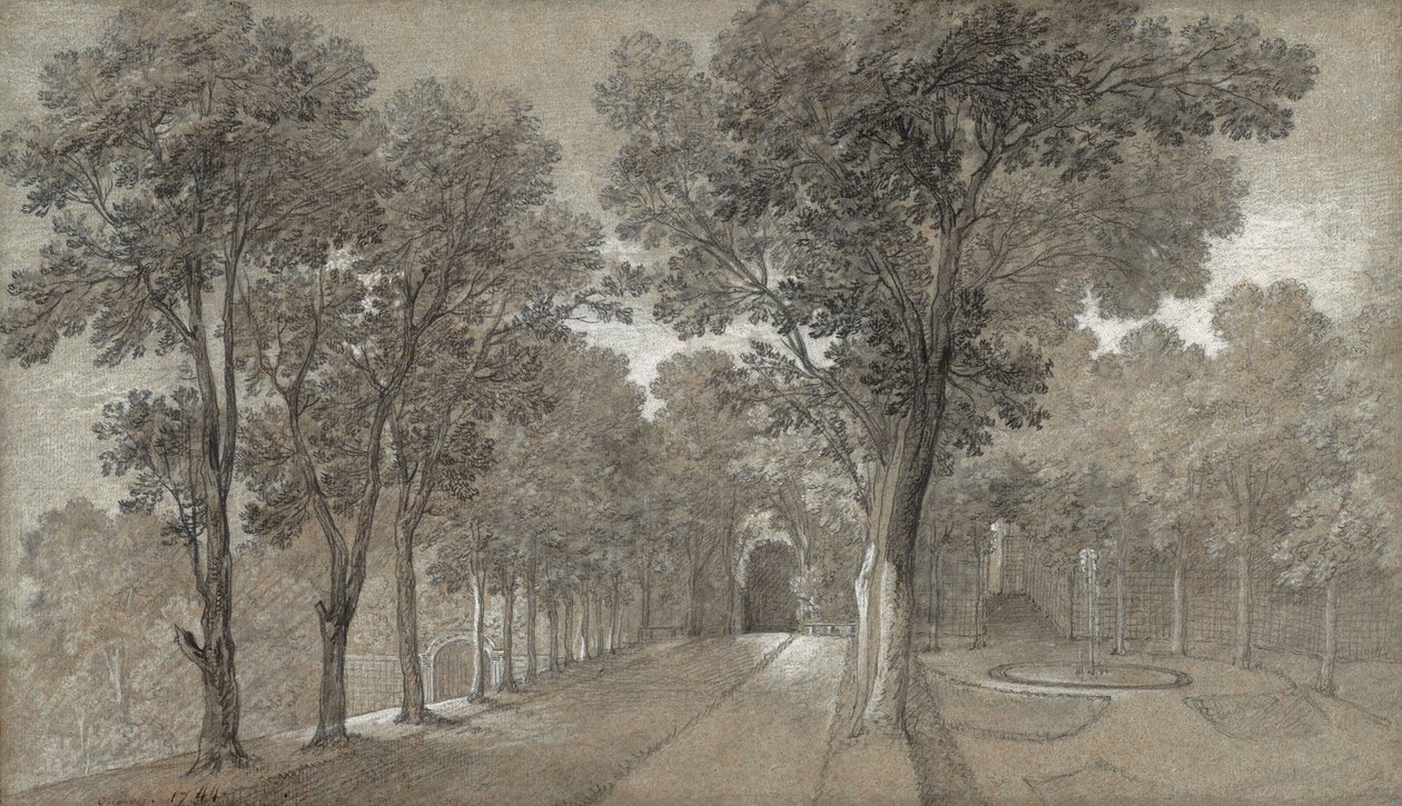 Näkymä Arcueilin puistoon tekijältä Jean-Baptiste Oudry
