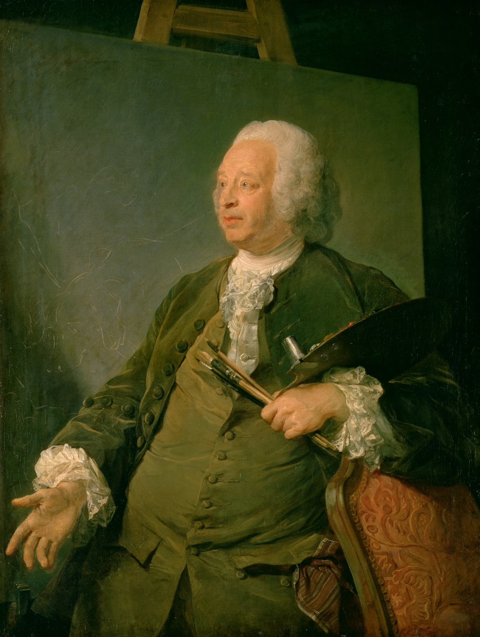 Jean-Baptiste Oudryn muotokuva, n. 1753 (öljy kankaalle) tekijältä Jean Baptiste Perronneau