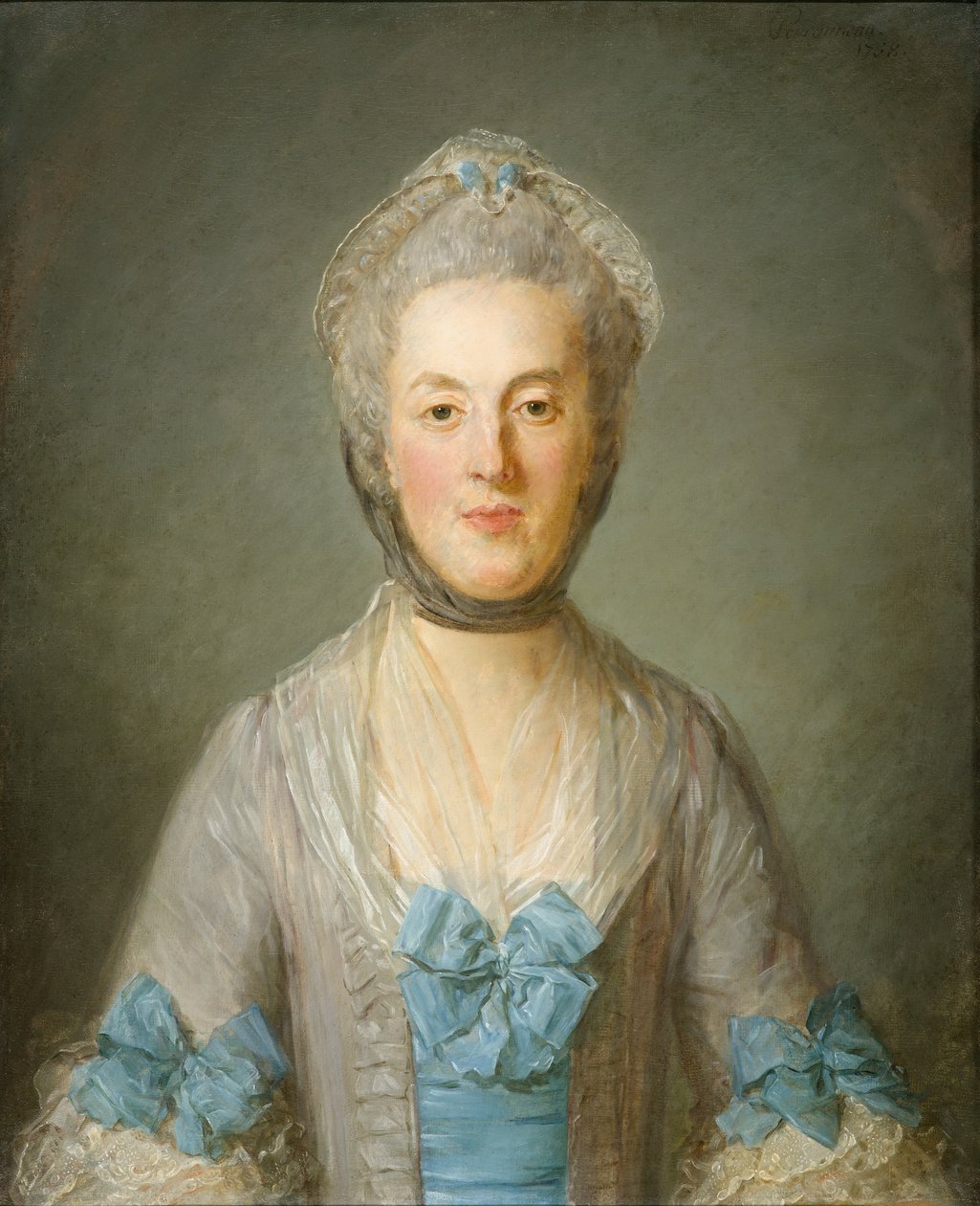 Naisen muotokuva tekijältä Jean Baptiste Perronneau