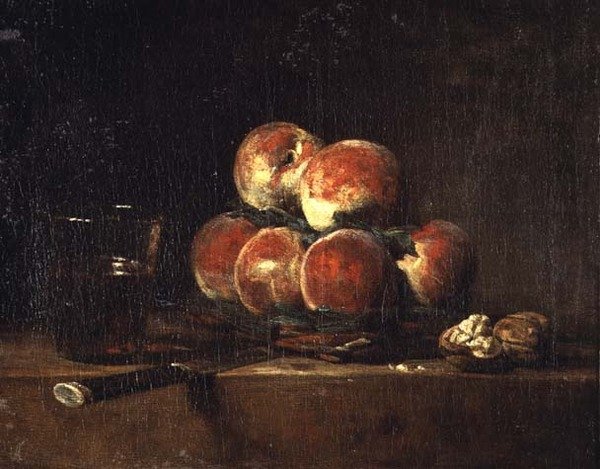Persikkakori tekijältä Jean Baptiste Simeon Chardin