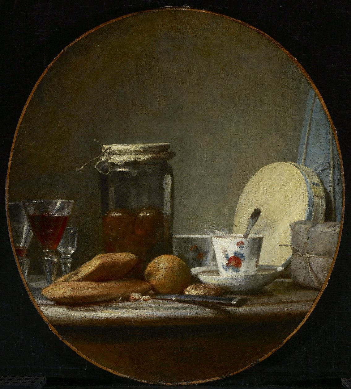 Purkki aprikooseja tekijältä Jean Baptiste Simeon Chardin