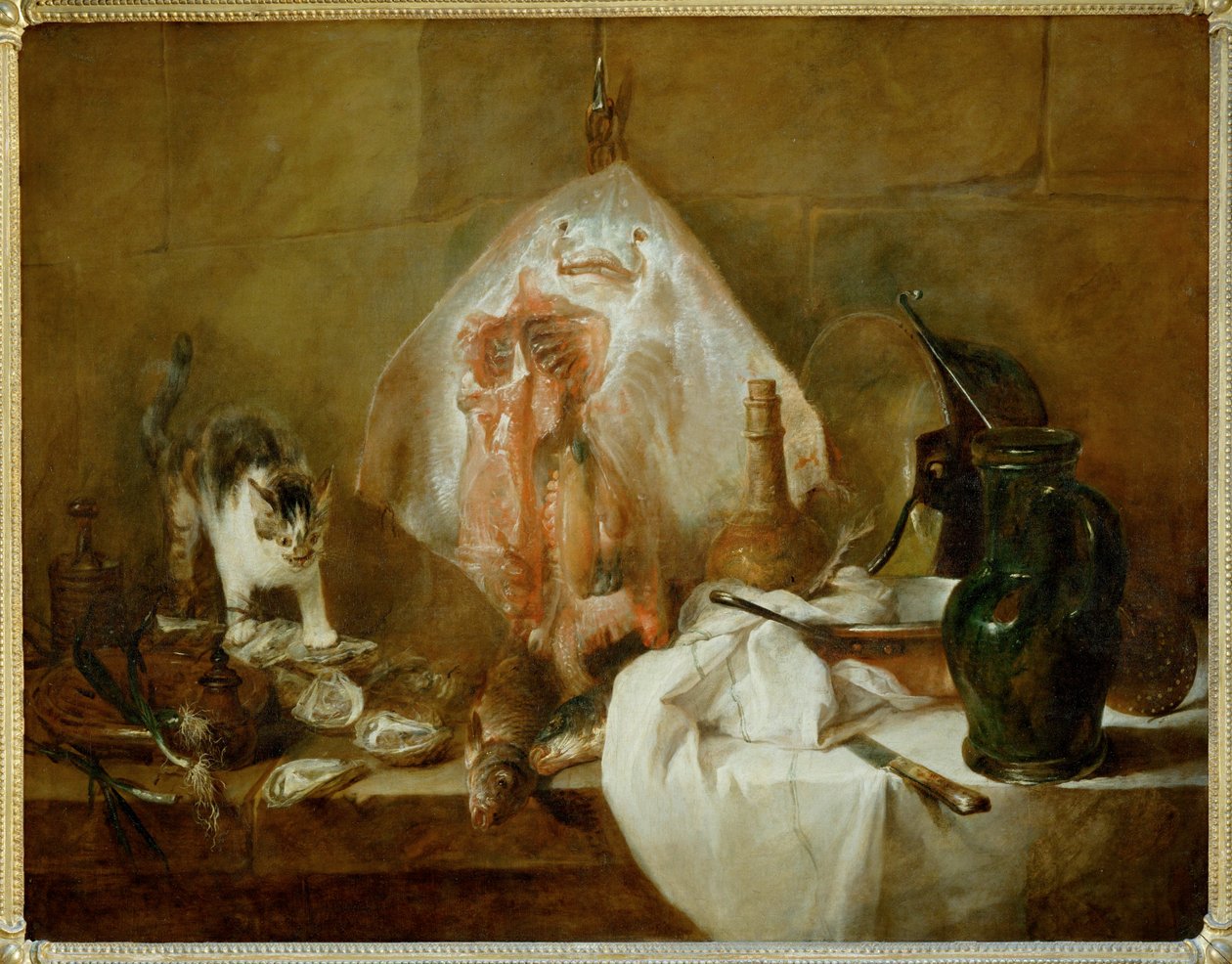 Luistin - La raie ... tekijältä Jean Baptiste Simeon Chardin