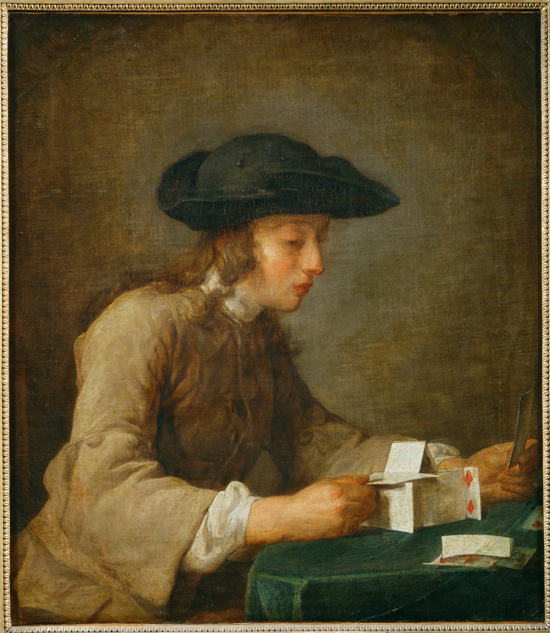 Le chateau de cartes - korttitalo ... tekijältä Jean-Baptiste Simeon Chardin