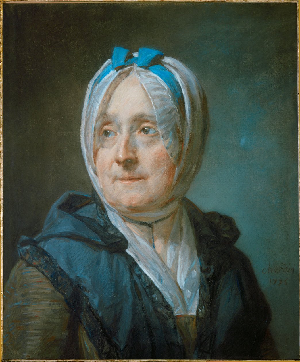 Madame Chardin, muotokuva ... tekijältä Jean-Baptiste Simeon Chardin