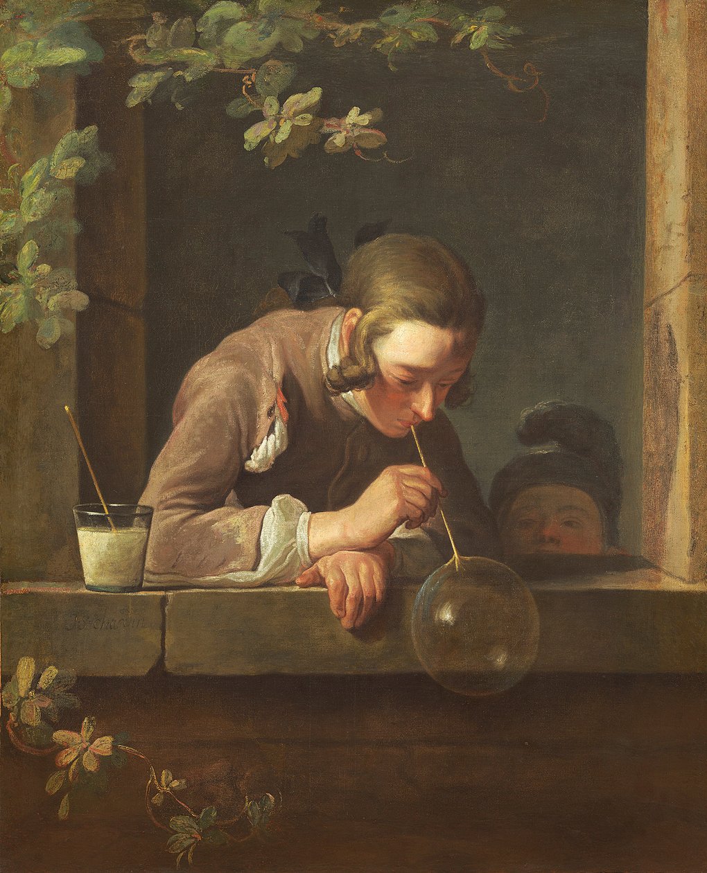 Saippuakuplat, c. 1733-34 (öljy kankaalle) tekijältä Jean Baptiste Simeon Chardin
