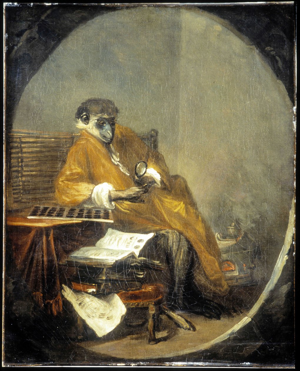 Apina - kirjoittanut J.B. Chardin tekijältä Jean Baptiste Simeon Chardin