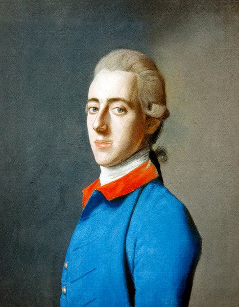 Muotokuva Edward Morantista (pastelli paperille) tekijältä Jean Étienne Liotard