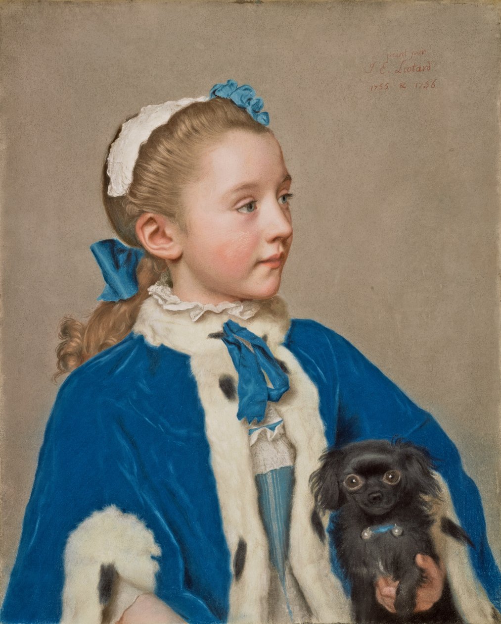 Seitsemänvuotiaan Maria Frederike van Reede-Athlonen muotokuva tekijältä Jean-Étienne Liotard