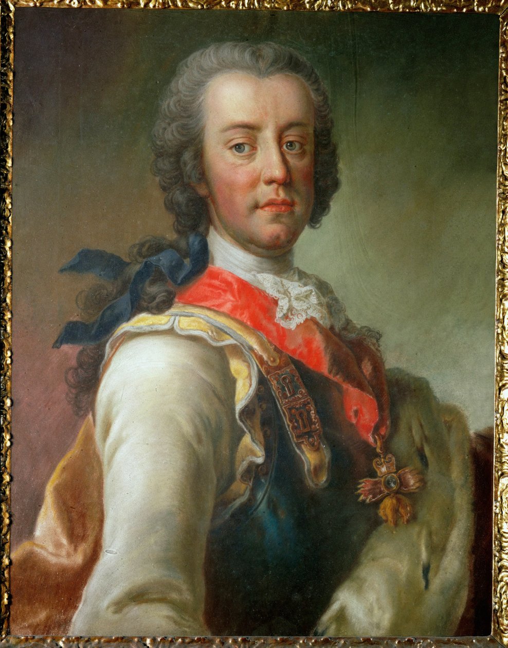 Prinssi Karl von Lothringen, keisari Franz I Stephanin veli ja keisarinna Maria Theresian lanko ... tekijältä Jean Étienne Liotard