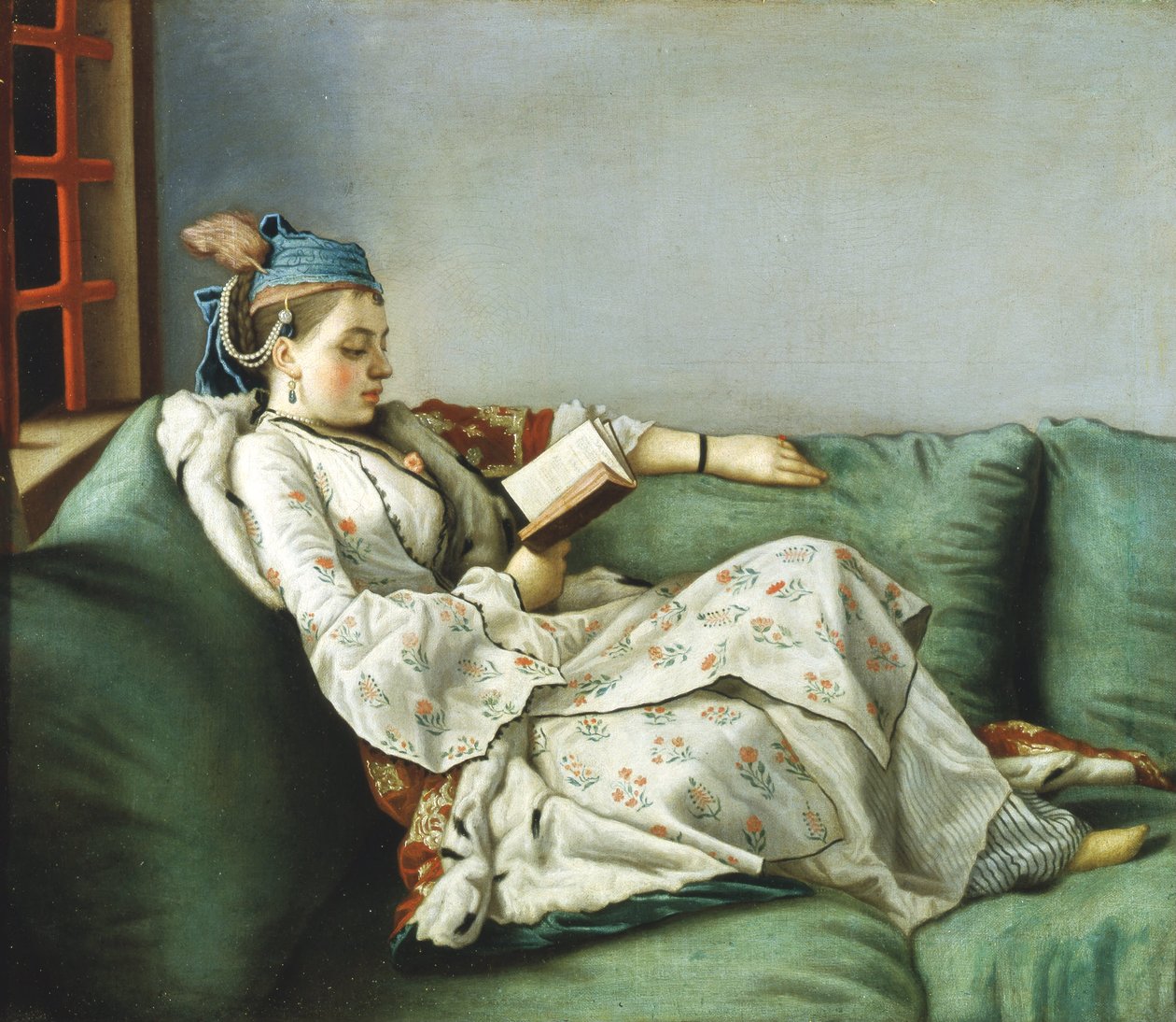 Ritratto di Maria Adelaide di Francia vestita alla turca tekijältä Jean Étienne Liotard
