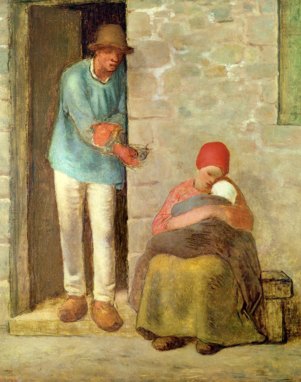 Ravinto, 1858 tekijältä Jean Francois Millet