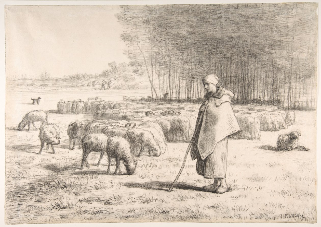 Paimeneter laumoineen tekijältä Jean-Francois Millet