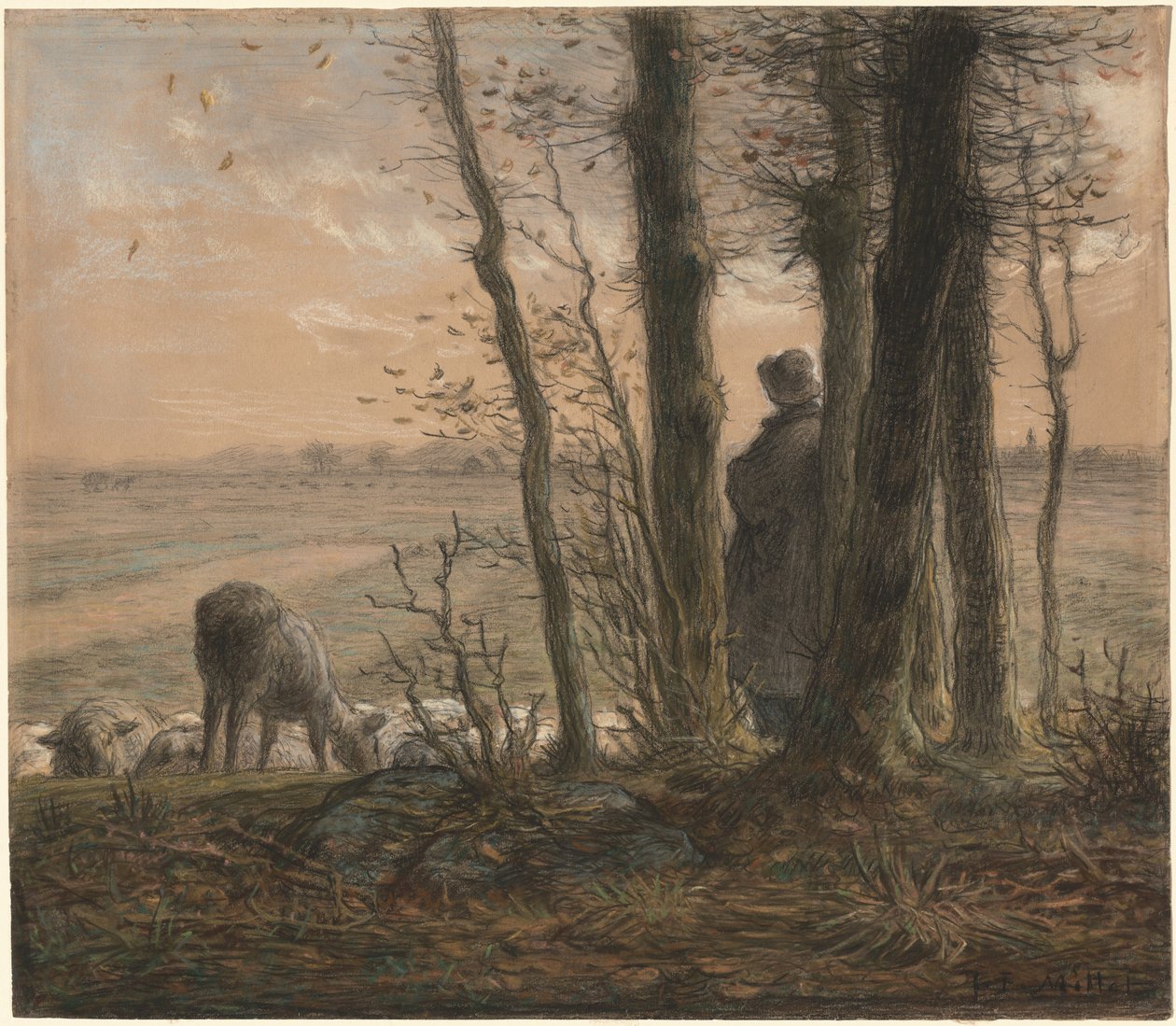 Putoavat lehdet tekijältä Jean-Francois Millet