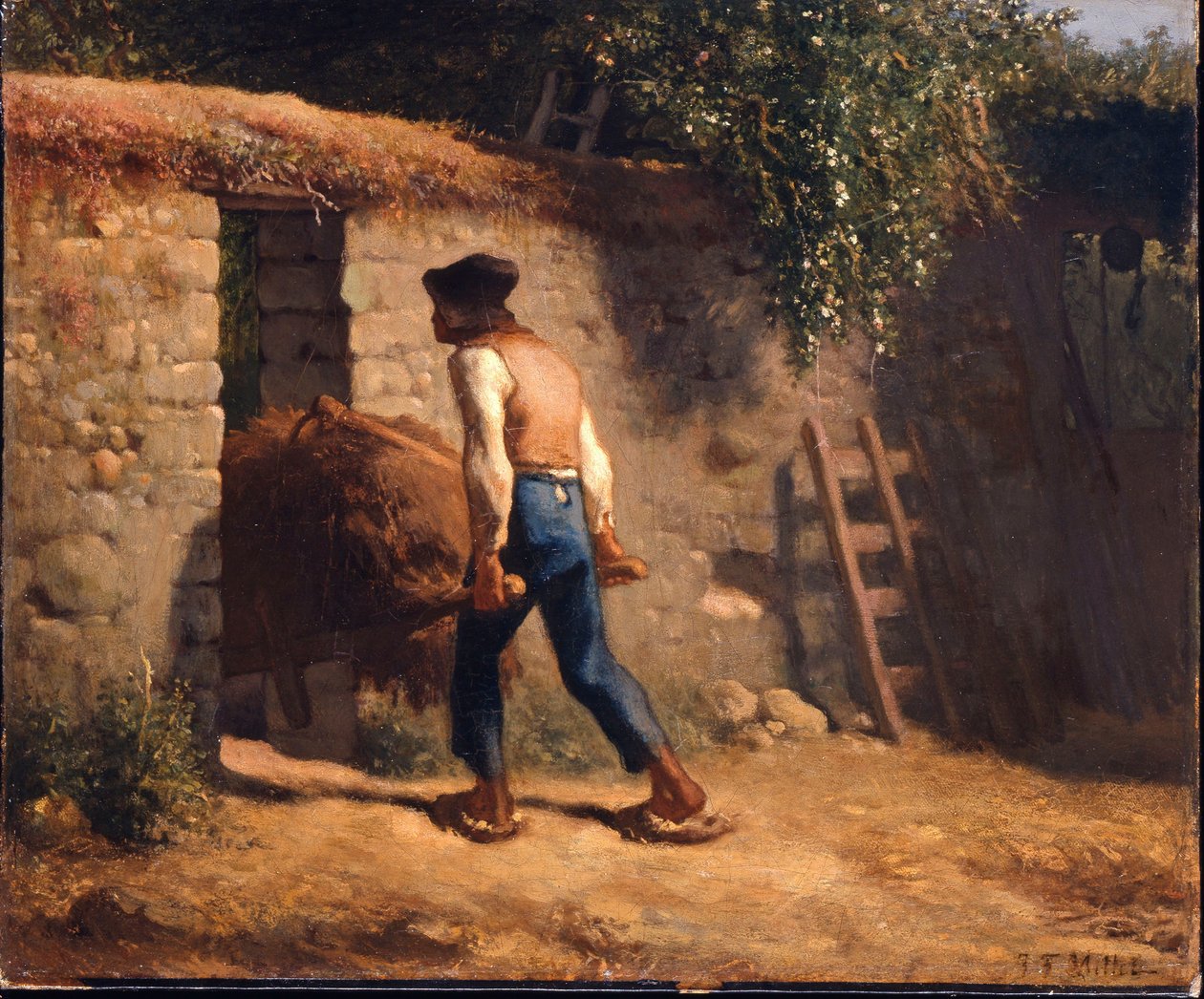 Talonpoika ja kottikärryt tekijältä Jean-Francois Millet