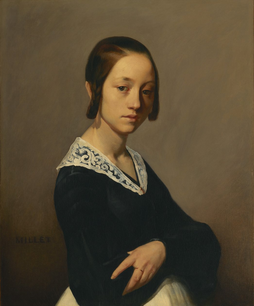 Muotokuva Louise-Antoinette Feuardentista tekijältä Jean-Francois Millet