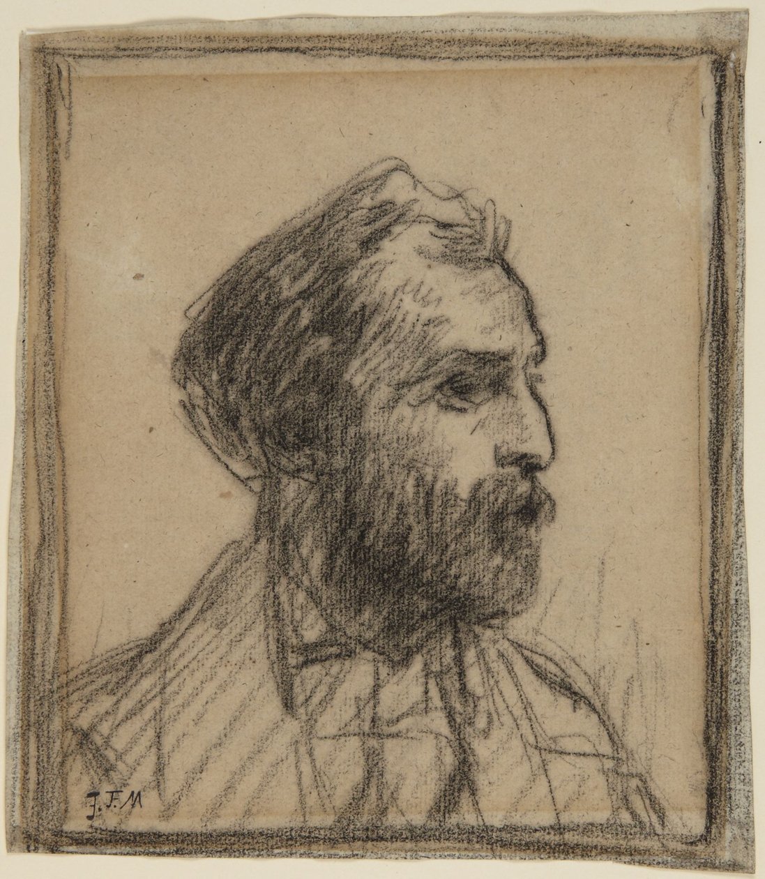 William Morris Huntin muotokuva tekijältä Jean-Francois Millet
