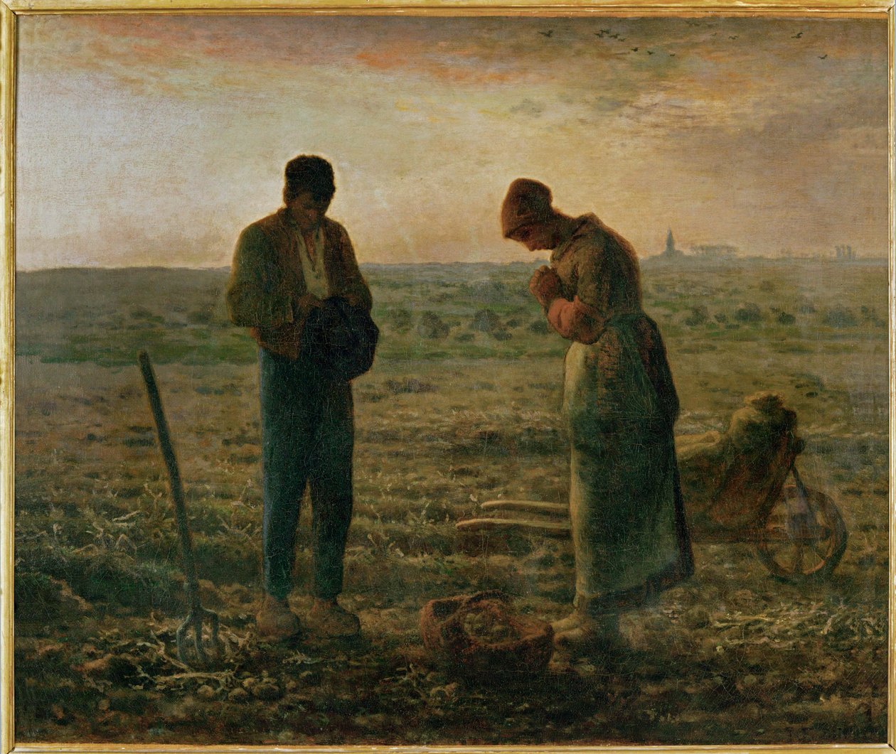 Angelus (öljy kankaalle) tekijältä Jean-Francois Millet