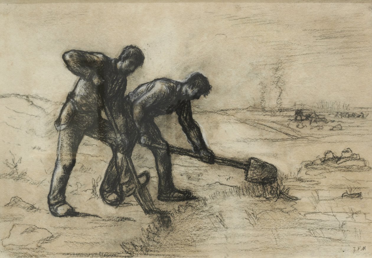 Die Gräber tekijältä Jean-Francois Millet