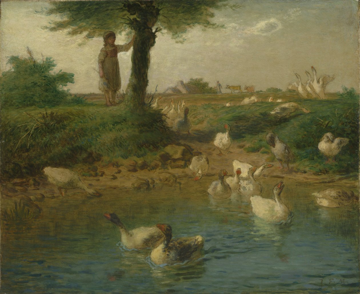 Hanhenpaimentyttö tekijältä Jean-Francois Millet