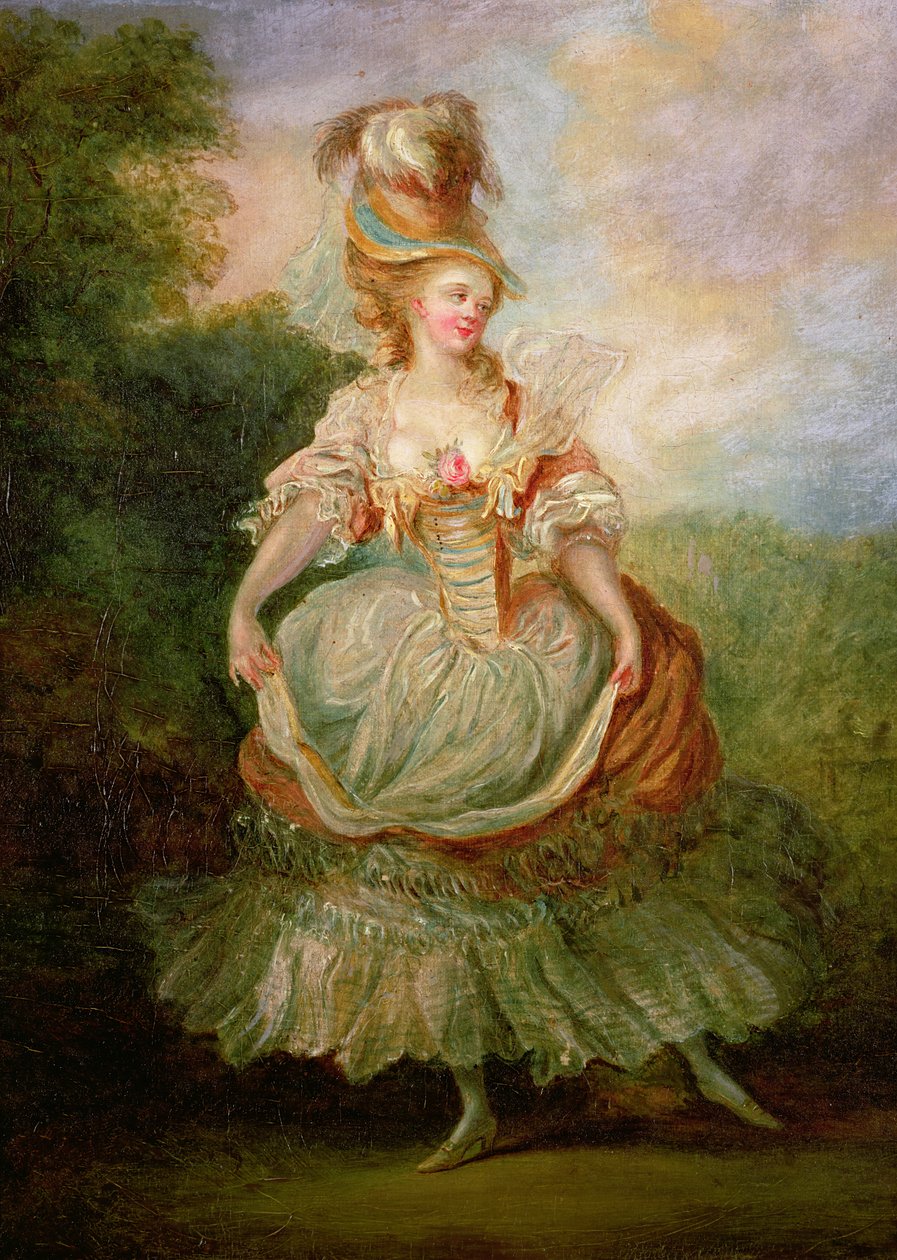 Tanssija, jolla on Rose Decolletage tekijältä Jean Frederic Schall