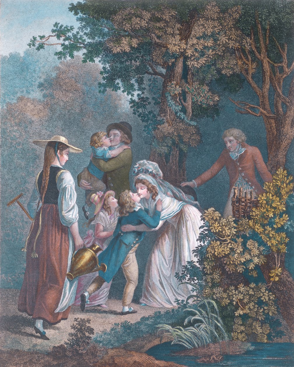 Elysium, kaiverrus Augustin Le Grand tekijältä Jean Frederic Schall