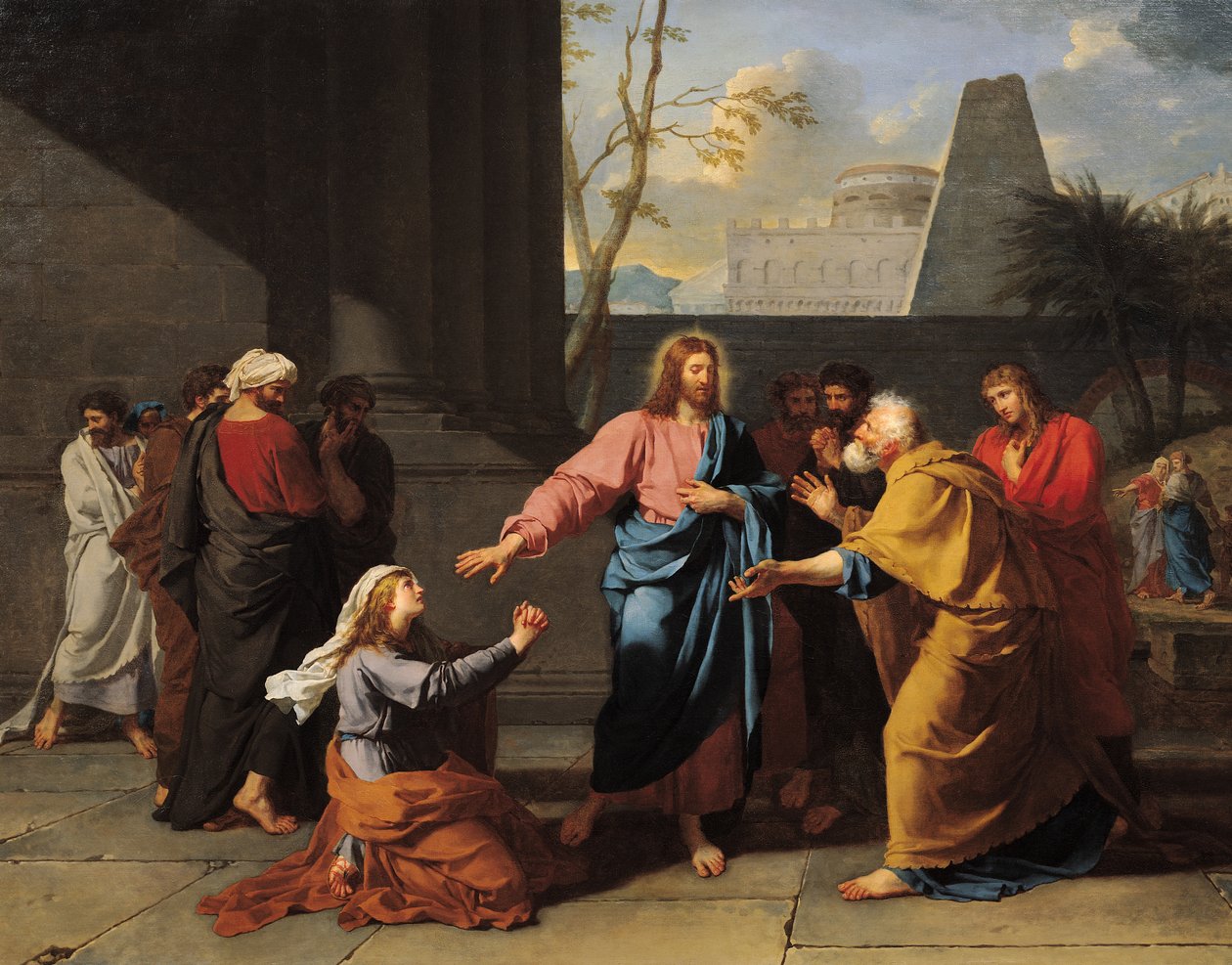 Kristus ja kanaanilainen nainen, 1783-84 tekijältä Jean-Germain Drouais