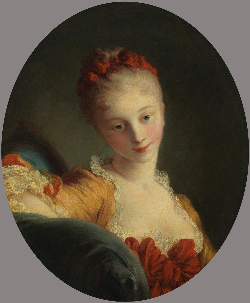 Nuoren naisen muotokuva (Marie-Madeleine Guimard ?) tekijältä Jean-Honore Fragonard