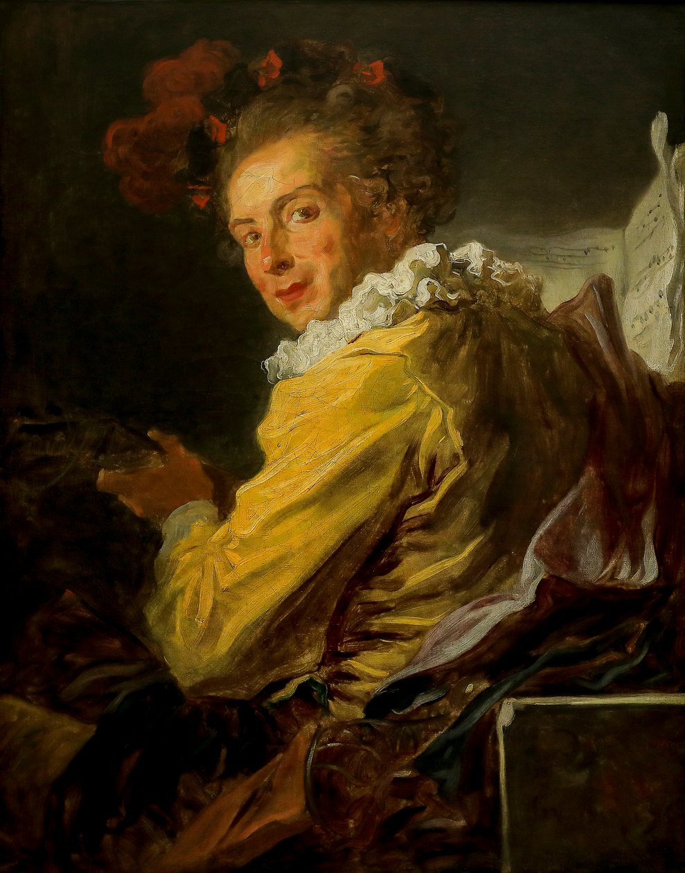Fantasia figuuri. Monsieyr de La Bretèchen muotokuva tekijältä Jean Honore Fragonard
