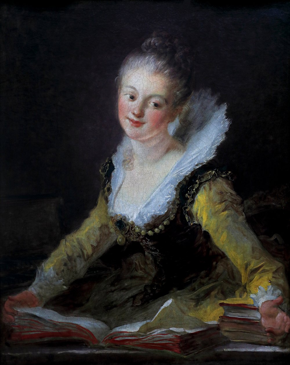 Fantasia figuuri. Anne-Louise Brillon de Jouyn oletettu muotokuva tekijältä Jean Honore Fragonard