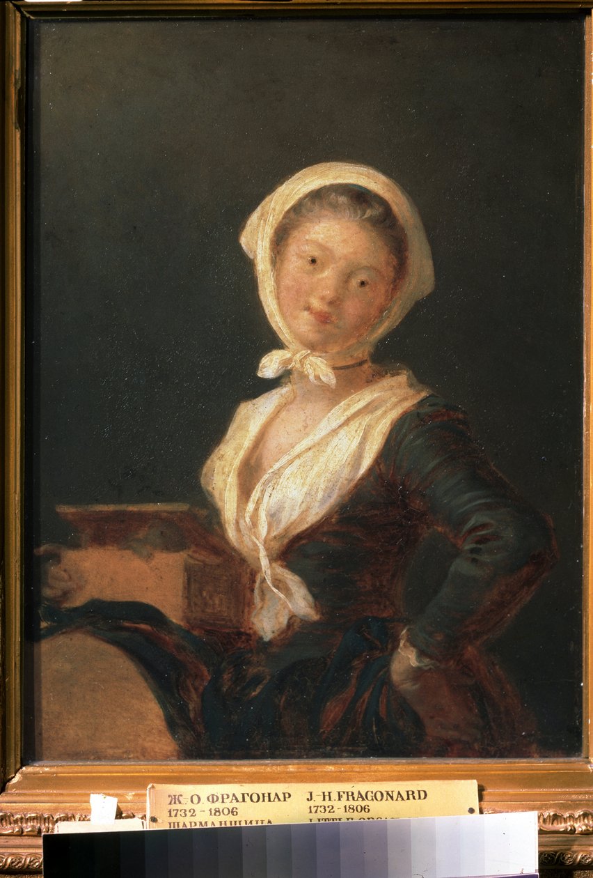""Barbari urkujen soittaja tai nuoren Savoyard-tytön muotokuva"" (An Organ Grinder (The Savoyard Girl)) Jean Honore Fragonardin (1732-1806) maalaus Pushkin-museo, Moskova tekijältä Jean Honore Fragonard