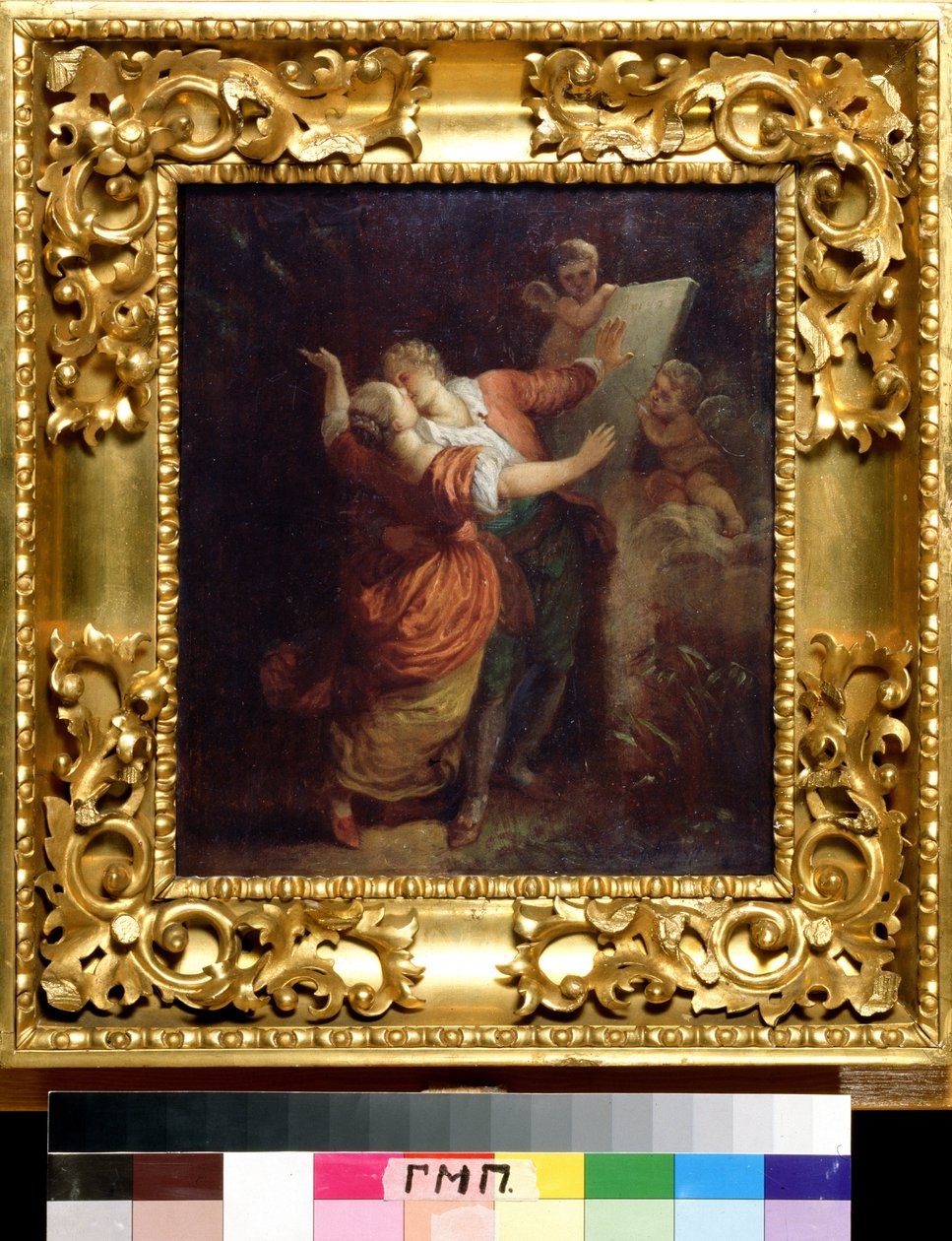 Jean Honore Fragonardin maalaus (1732-1806) 1700-luvun Pushkinin muistomuseo, Pietari tekijältä Jean Honore Fragonard
