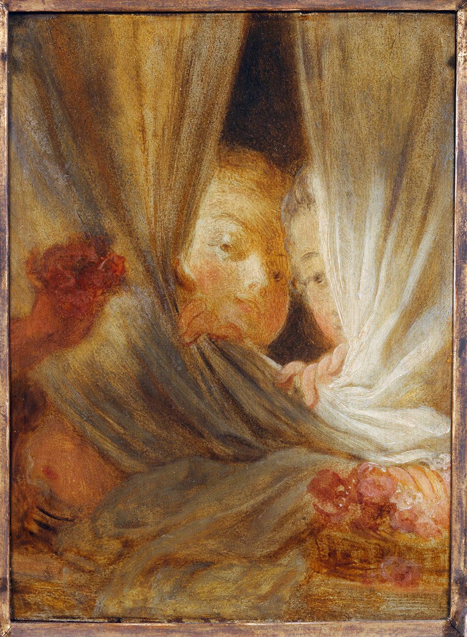 Les curieuses - Kaksi uteliasta tyttöä ... tekijältä Jean Honore Fragonard