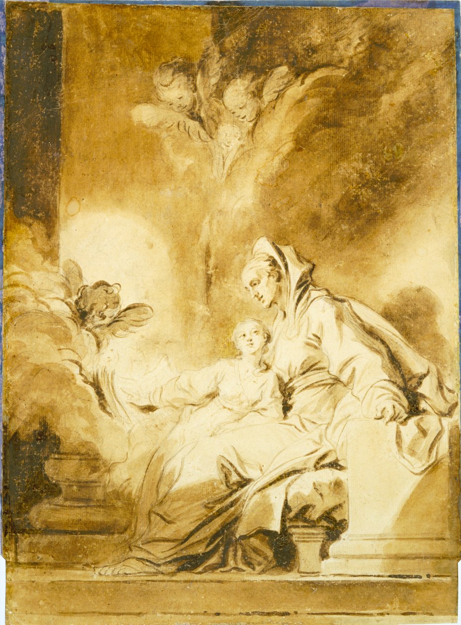 Die Erziehung der Jungfrau tekijältä Jean-Honore Fragonard