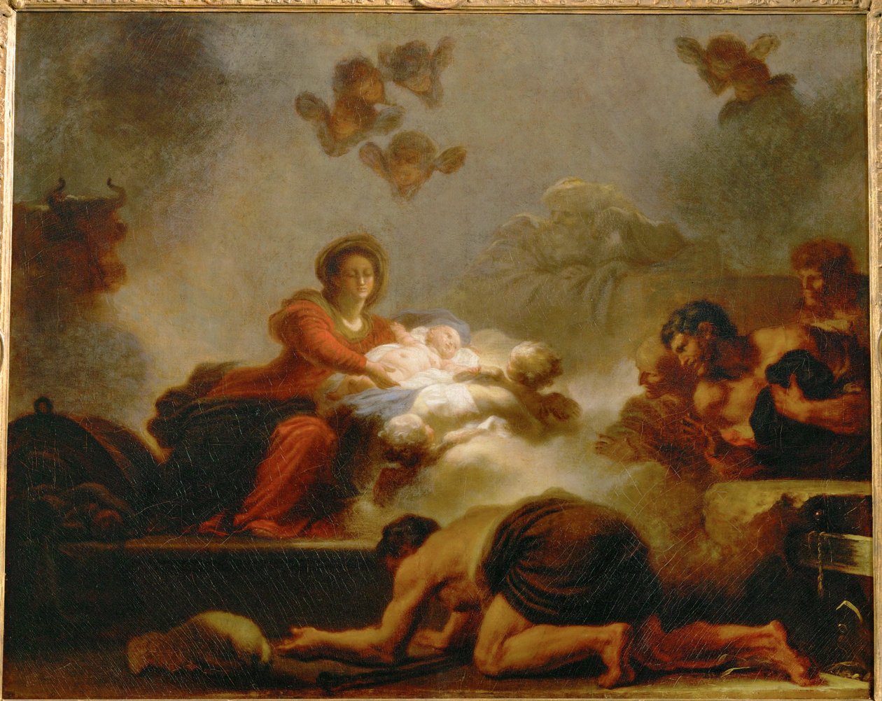 Paimenten palvonta ... tekijältä Jean Honore Fragonard