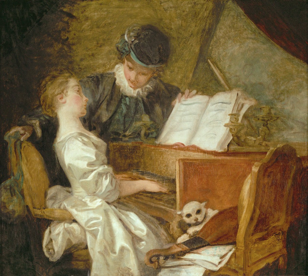 Musiikkitunti ... tekijältä Jean Honore Fragonard