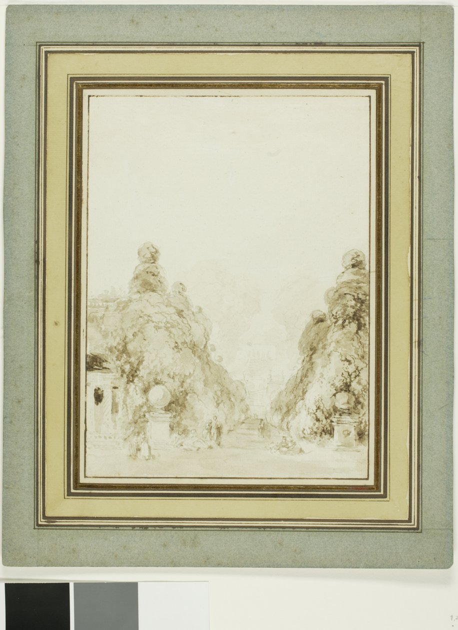 Näkymä Saint-Cloudin puistoon tekijältä Jean-Honore Fragonard