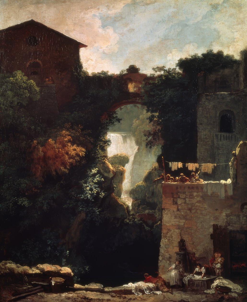 Tivolin vesiputoukset tekijältä Jean-Honore Fragonard