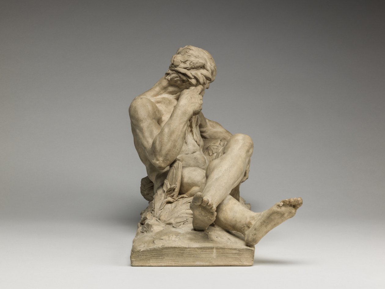 River God, 1755 (terrakotta) tekijältä Jean Jacques Caffieri