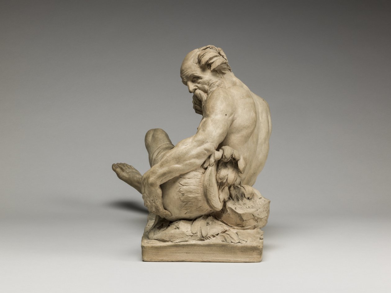 River God, 1755 (terrakotta) tekijältä Jean Jacques Caffieri