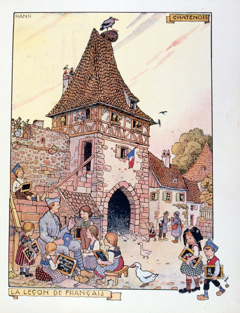 Alsacen alueen paluu Ranskalle, 1919 (kuva) tekijältä Jean Jacques Waltz