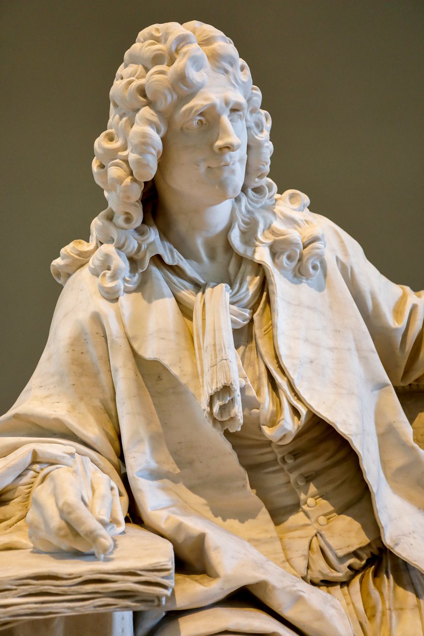 Jean Baptiste Poquelin tunnetaan nimellä Moliere tekijältä Jean Jacques Caffieri