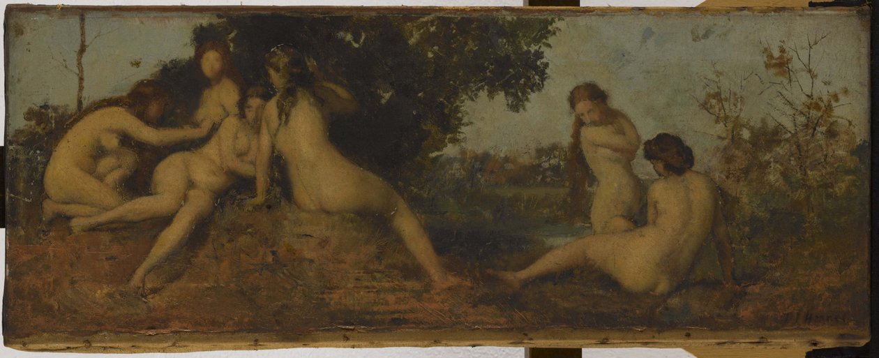 Naiadit, vuosina 1873-1877 (öljy kankaalle) tekijältä Jean Jacques Henner
