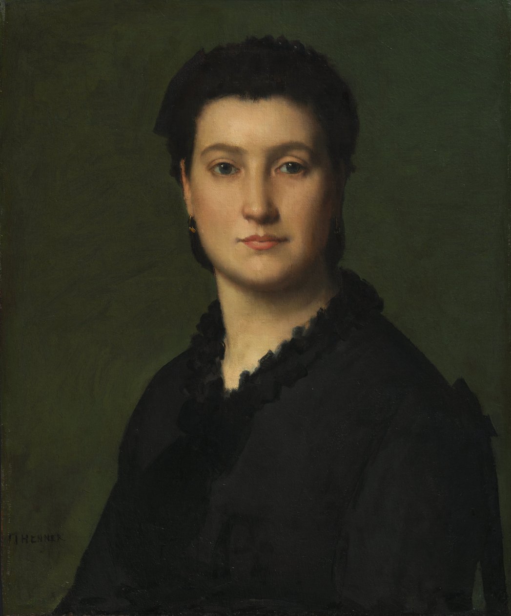 Naisen muotokuva, noin 1875-80 (öljy kankaalle). tekijältä Jean Jacques Henner