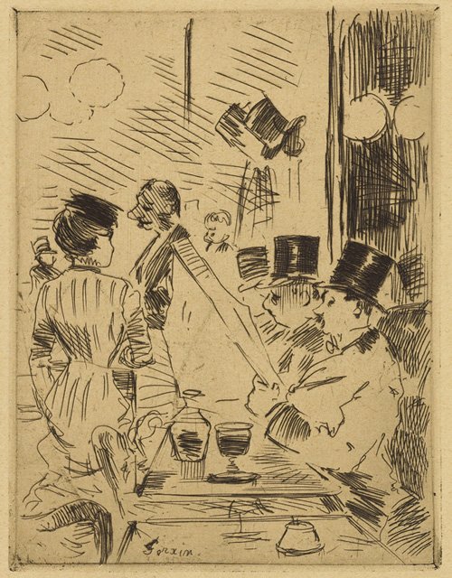 Le Cafe de la Nouvelle-Athenesn tekijältä Jean Louis Forain
