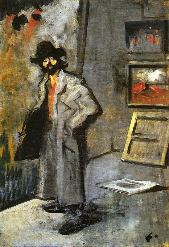 Maalari kansion kanssa tekijältä Jean Louis Forain