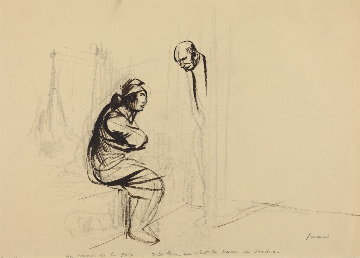 Rauhankongressissa, noin 1919 (muste) tekijältä Jean-Louis & Caran D