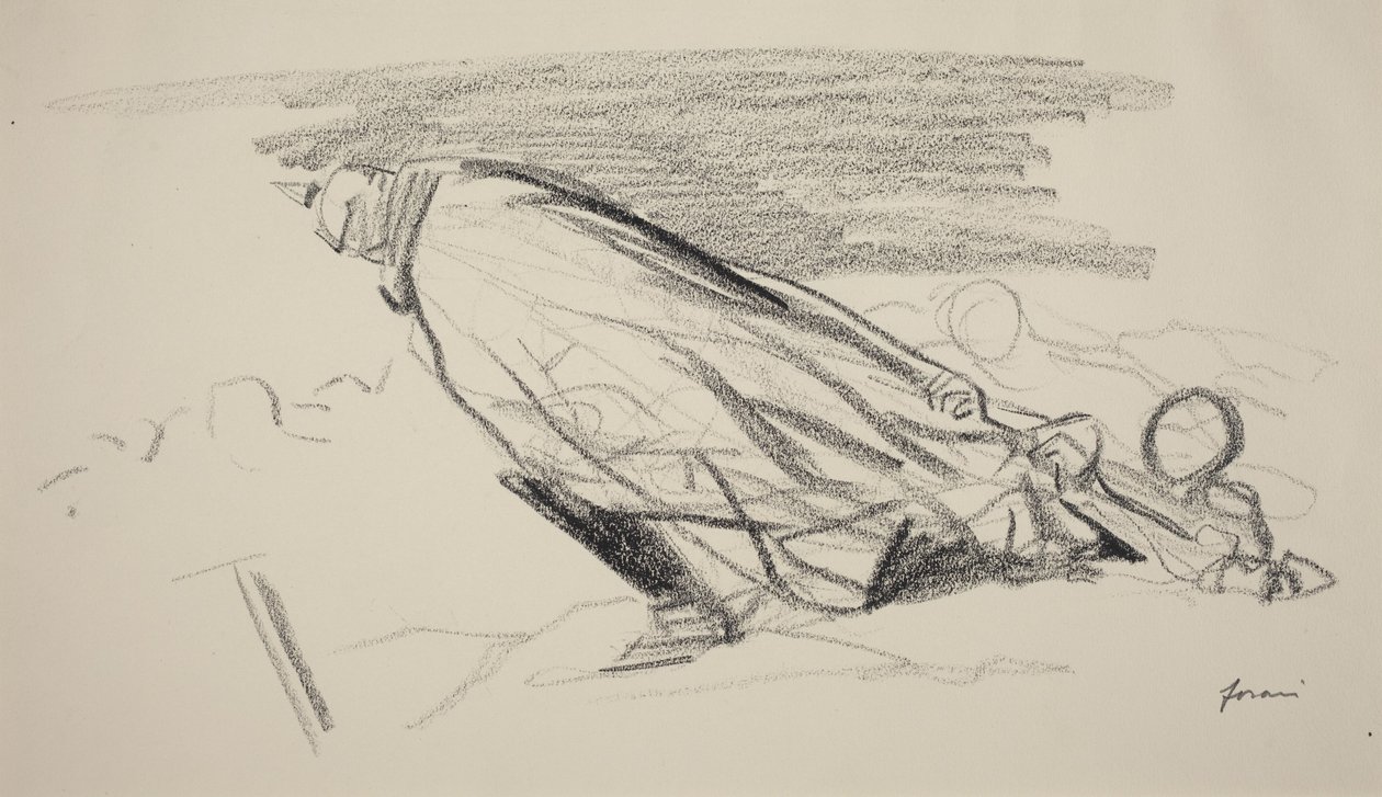 Ensimmäisen tunnin miehet. Teidän Majesteettinne! Missä vaiheessa raikas ja iloinen sotamme nyt on? ..., noin 1914-1919 tekijältä Jean-Louis & Caran D