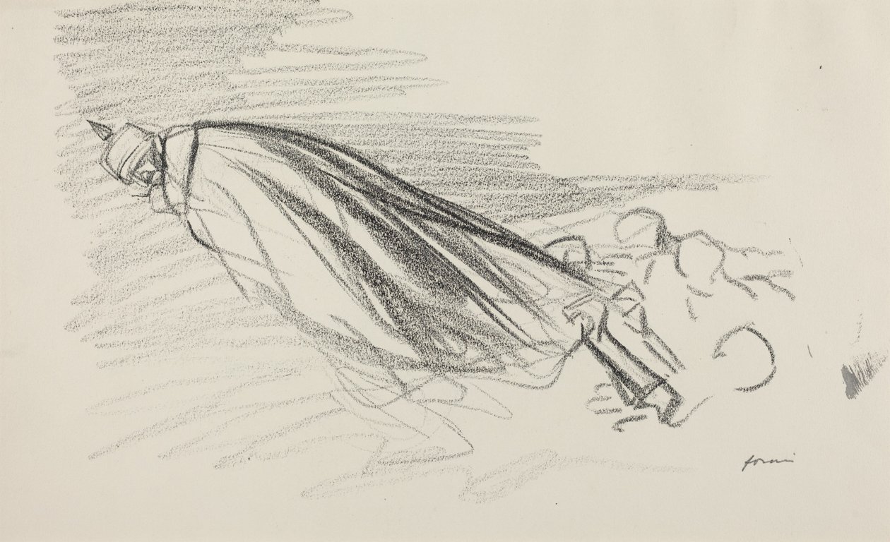 Ensimmäisen tunnin aikana. Sire! missä olemme tuoreen ja iloisen sodan kanssa, n.1914-1919 (lyijykynä paperille). tekijältä Jean-Louis & Caran D