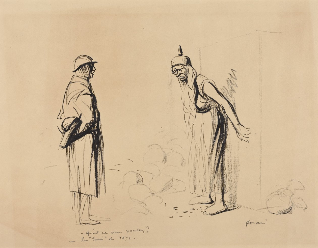 - Mitä haluatte? - Vuoden 1871 "louisit" tekijältä Jean-Louis Forain